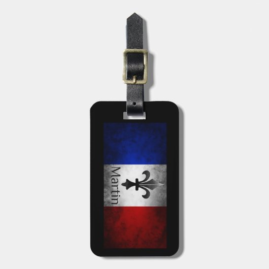 Martin French Flag Gepäckanhänger (Vorderseite vertikal)