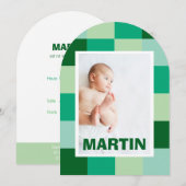 Martin Geburt Einladung (Vorne/Hinten)