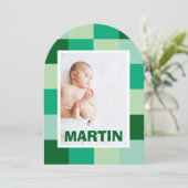 Martin Geburt Einladung (Stehend Vorderseite)