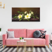 Martin Heade Cherokee Rose auf einem Lila Tuch Leinwanddruck (Insitu (Wohnzimmer))