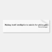 Martin Heidegger Autoaufkleber (Vorne)