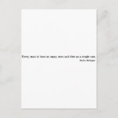 Martin Heidegger Shirt 1 Postkarte (Vorderseite)