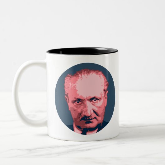 Martin Heidegger Zweifarbige Tasse (Links)