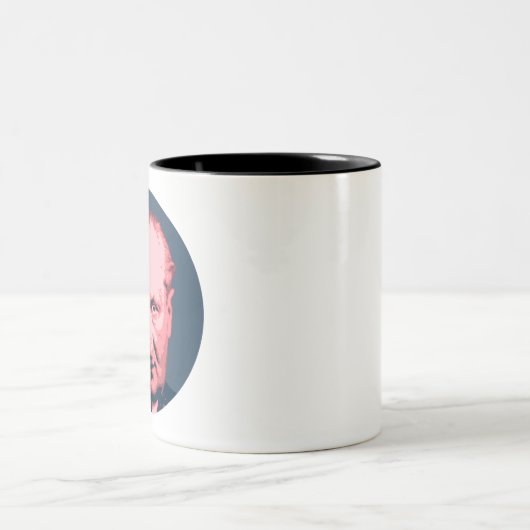 Martin Heidegger Zweifarbige Tasse (Mittel)