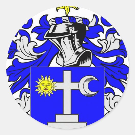 Martin (Irisch) Wappenrühre Runder Aufkleber (Vorderseite)