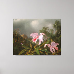 MARTIN J. HEADE Jungle Orchids & Hummingbirds 1872 Leinwanddruck