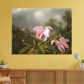 MARTIN J. HEADE Jungle Orchids & Hummingbirds 1872 Leinwanddruck (Insitu (Wohnzimmer))
