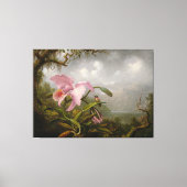 MARTIN J. HEADE - Orchid and Hummingbird - c. 1885 Leinwanddruck (Vorderseite)