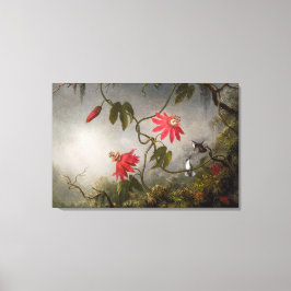 MARTIN J. HEADE - Passion Blume und Hummingbirds Leinwanddruck
