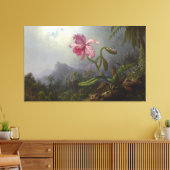 MARTIN J. HEADE - Zwei Hummingvögel mit einem Orch Leinwanddruck (Insitu (Wohnzimmer))