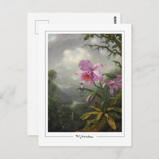 Martin Johnson Heade #4 - Fine Art Postcard Postkarte (Vorne/Hinten)