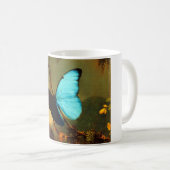 Martin Johnson Heade Blauer Morpho-Schmetterling Kaffeetasse (VorderseiteRechts)