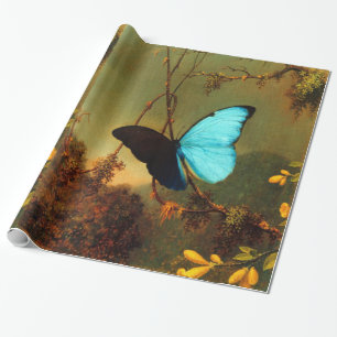 Martin Johnson Heade Blauer Morpho-Schmetterling V Geschenkpapier