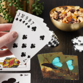 Martin Johnson Heade Blue Morpho Butterfly Spielkarten (In Situ)