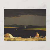 Martin Johnson Heade - Gewitter nähern Postkarte (Vorderseite)