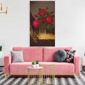 Martin Johnson Heade Jacqueminot Rose Leinwanddruck (Insitu (Wohnzimmer))
