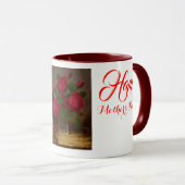 Martin Johnson Heade Jacqueminot Rose Tasse (VorderseiteRechts)