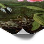 Martin Johnson Heade Orchid und Hummingbirds Poster (Ecke)
