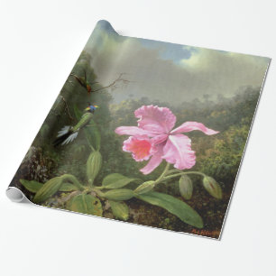 Martin Johnson Heade Orchidee und Kolibris Geschenkpapier