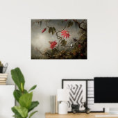 Martin Johnson Heade - Passion Blume und Humming Poster (Heimbüro)