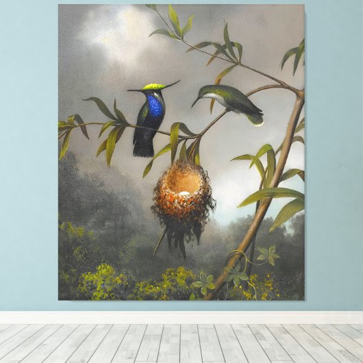 MARTIN JOHNSON HEADE - Plovercrest mit schwarzer B Leinwanddruck (Insitu (Holzboden))