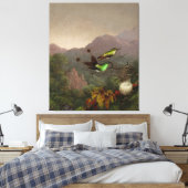 MARTIN JOHNSON HEADE - Racket-Schwanz, Brasilien - Leinwanddruck (Insitu (Schlafzimmer))
