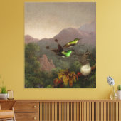 MARTIN JOHNSON HEADE - Racket-Schwanz, Brasilien - Leinwanddruck (Insitu (Wohnzimmer))