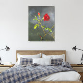 MARTIN JOHNSON HEADE - Rote Rose mit Ruby Throat - Leinwanddruck (Insitu (Schlafzimmer))