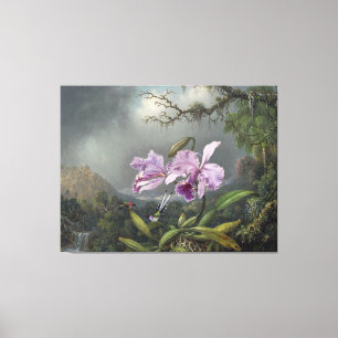 MARTIN JOHNSON HEADE - Study of a Orchid - 1872 - Leinwanddruck