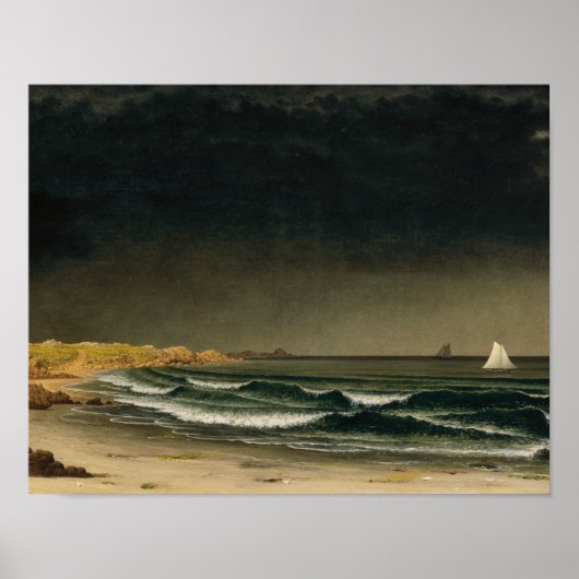 Martin Johnson Heade - Sturm nähern Poster (Vorne)