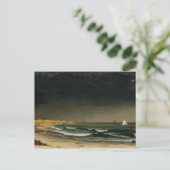 Martin Johnson Heade - Sturm nähern Postkarte (Stehend Vorderseite)