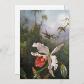 Martin Johnson Heade - Zwei Hummingbirds Feiertagskarte (Vorne/Hinten)