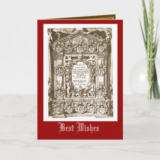 Martin Luther, 1558 Karte (Vorderseite)