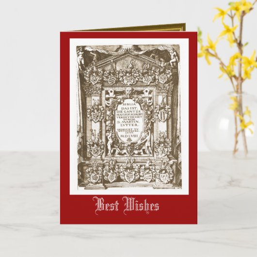 Martin Luther, 1558 Karte (Gelbe Blume)