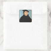 Martin Luther, c.1532 Quadratischer Aufkleber (Tasche)