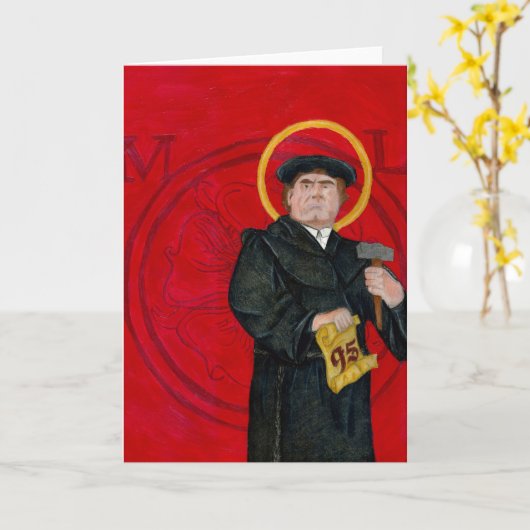 Martin Luther Greeting Card Karte (Gelbe Blume)