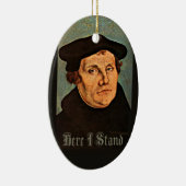 Martin Luther, hier, das ich stehe Keramikornament (Rechts)