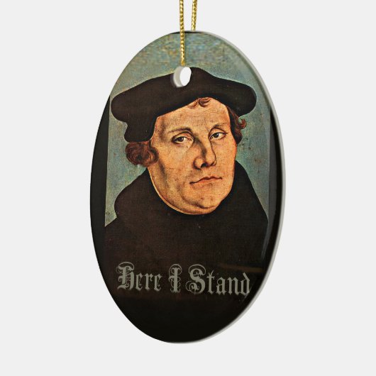Martin Luther, hier, das ich stehe Keramikornament (Links)