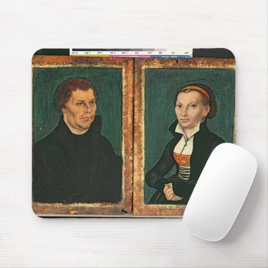 Martin Luther, Katharina von Bora, c.1526 Mousepad (Mit Mouse)