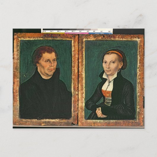 Martin Luther, Katharina von Bora, c.1526 Postkarte (Vorderseite)