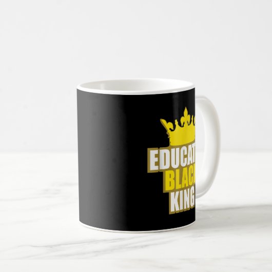Martin Luther King Jr. Day Educated Black King Shi Kaffeetasse (VorderseiteRechts)
