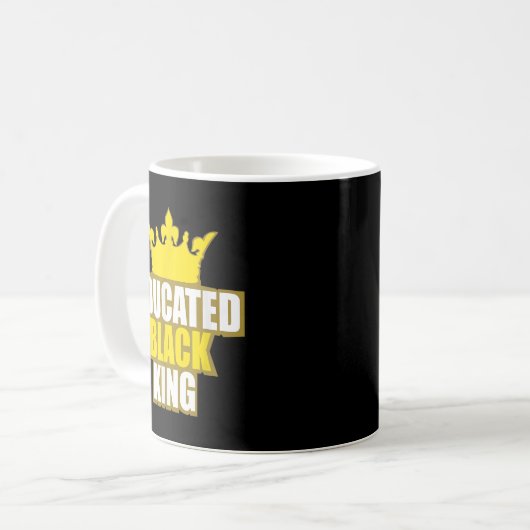 Martin Luther King Jr. Day Educated Black King Shi Kaffeetasse (Vorderseite Links)