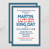 Martin Luther King Jr. Einladung (Vorne/Hinten)