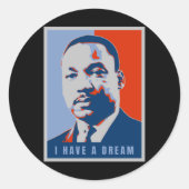 Martin Luther King Jr I have a Dream Art Sticker (Vorderseite)