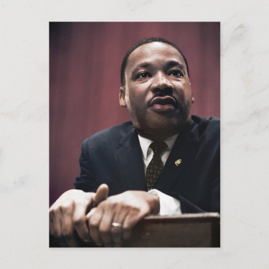 Martin Luther King Jr Postkarte (Vorderseite)