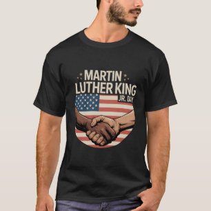 Martin-Luther-King-Jr.-Tag-Einheits-Handschlag-T-S T-Shirt