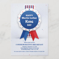 Martin Luther King Ribbon Einladung