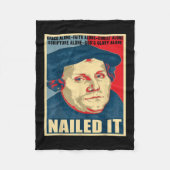 Martin Luther, Mitglied des protestantischen IT-Re Fleecedecke (Vorderseite)