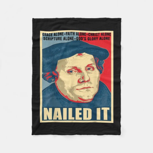 Martin Luther, Mitglied des protestantischen IT-Re Fleecedecke (Vorderseite)