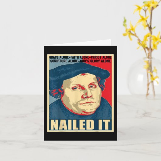 Martin Luther, Mitglied des protestantischen IT-Re Karte (Gelbe Blume)